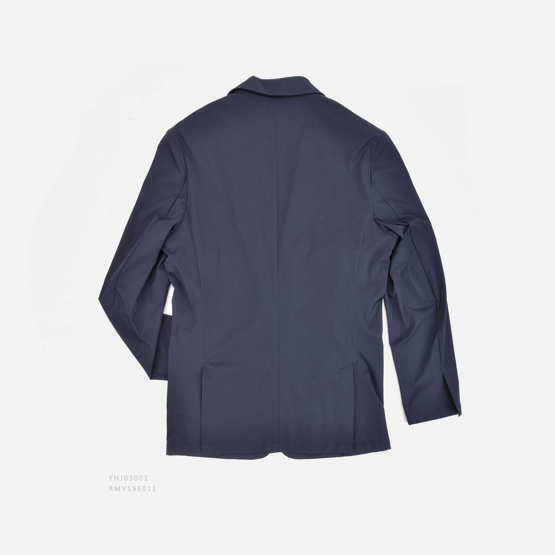 藏青休闲西服外套